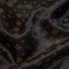 Futterstoff Jacquard Ornamente 1 cm, dunkelbraun;...