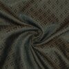Futterstoff Jacquard Florale Rauten, braun-gold; 235-F235...