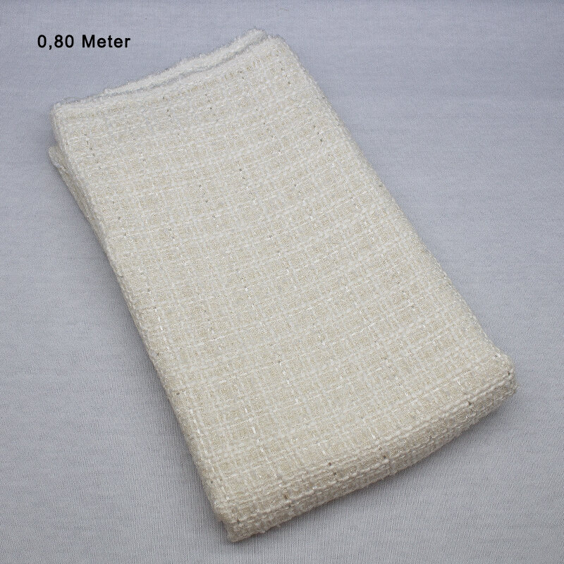 Chanel-Look Uni, ecru, 0,80 Meter