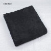 Frottee schwarz, 0,50 Meter