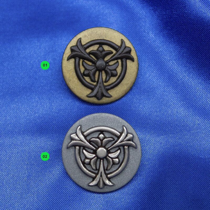 Trachtenknopf Ornament. rund, 25mm