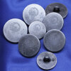 Trachtenknopf  Pusteblume, altsilber, 15 bis 20 mm