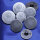 Trachtenknopf  Pusteblume, altsilber, 15 bis 20 mm