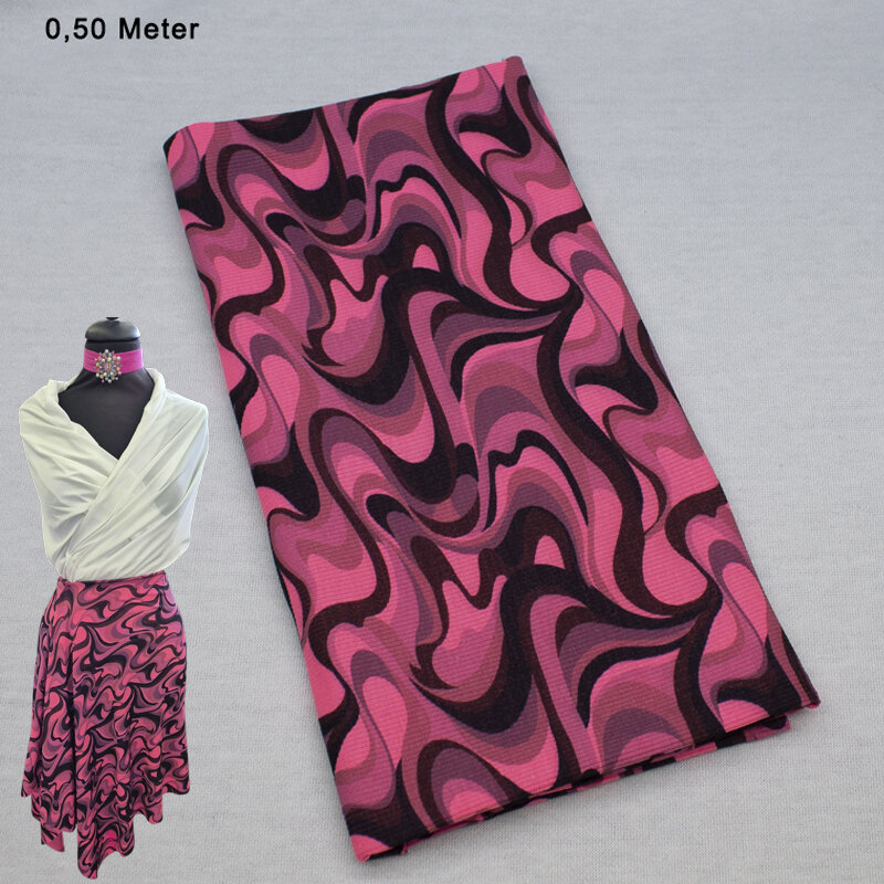 Sport Jersey Druck mit Funktion, pink  NEON, 0,5 Meter