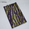 Micro Satin Druck, violett-gelb, 50 Meter