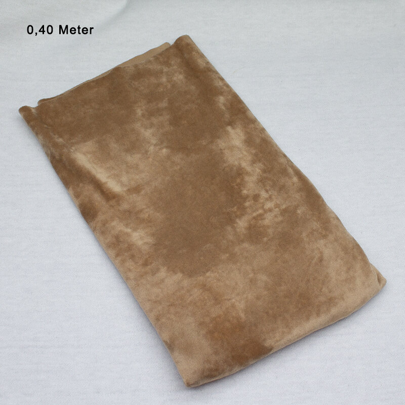 Bi-elastischer Samt NOVI camel, 0,4 Meter