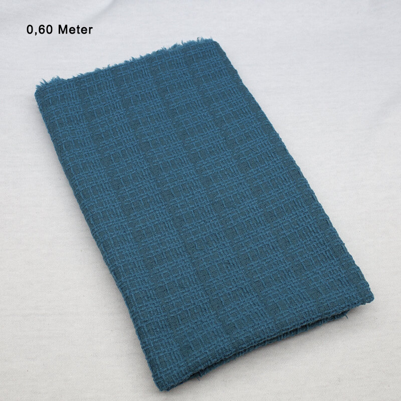 Chanel-Style, Uni NOVI, petrol, 0,60 Meter