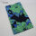 Jersey Viskose DIGI Druck Blumen ÖkoTex, marine-grün, 0,65 Meter