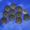 Trachtenknopf aus Metall, Jäger, 20 mm