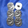 Trachtenknopf aus Metall, Näherin, 25 mm