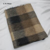 Mohair Karo beige-braun-schwarz, 0,70 Meter