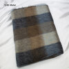 Mohair Karo braun-hell/dunkelblau, 0,85 Meter