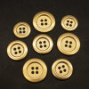 Metallknopf klassisch, gold- matt, 15 bis 20mm