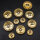 Metallknopf klassisch, gold, 12 bis 22 mm