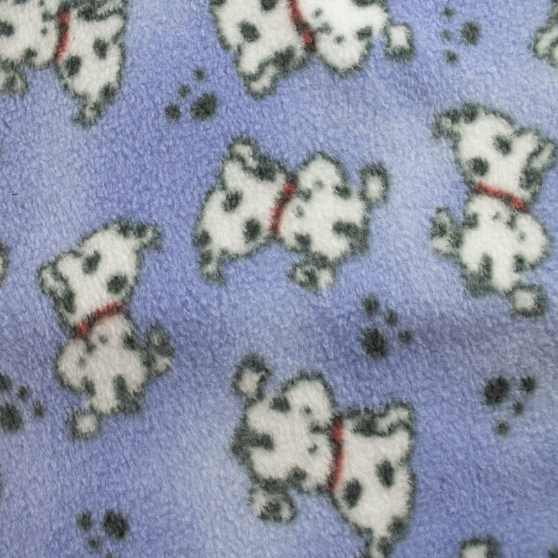 Anti Pilling Fleece Druck Dalmatiner, hellblau