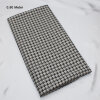 Jaquard Strick Hahnentritt 10 mm, ecru-grau, 0,90 Meter