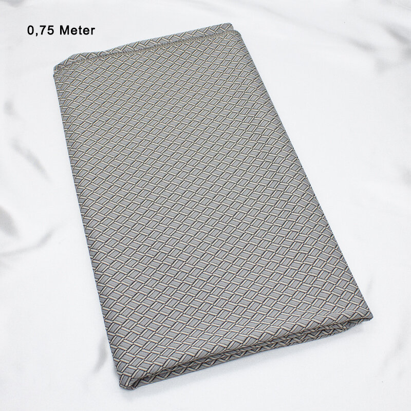 Jaquard Strick Flechtmuster 10 mm, ecru-grau, 0,75 Meter