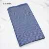 Jaquard Strick Flechtmuster 10 mm, blau-grau, 0,75 Meter