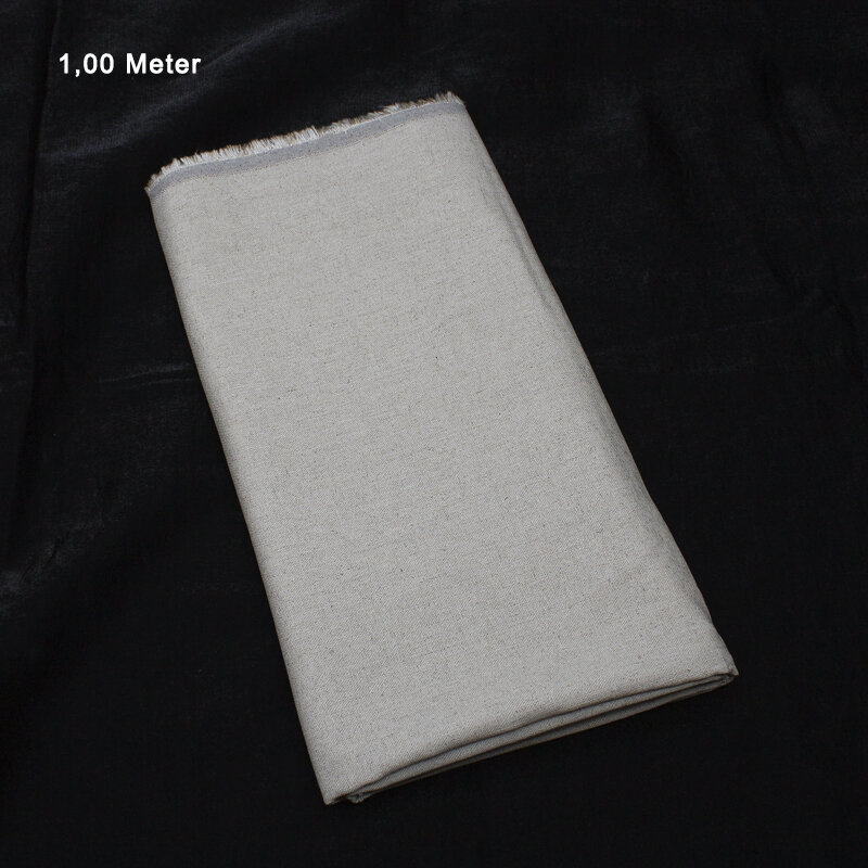 Leinengewebe, beige, 1,00 Meter