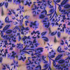 Modestoffe, BW Satin Digital Blumen, lila-violett  (Bluse)