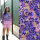 Modestoffe, BW Satin Digital Blumen, lila-violett  (Bluse)