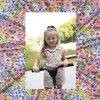 Modestoffe Kinder, Jersey Digital Blumen, Bunt  (Jumpsuit)