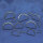 D Ringe Schnalle, 15 bis 30 mm, gold und anthrazit