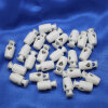 Kordelstopper länglich, 17 mm weiß