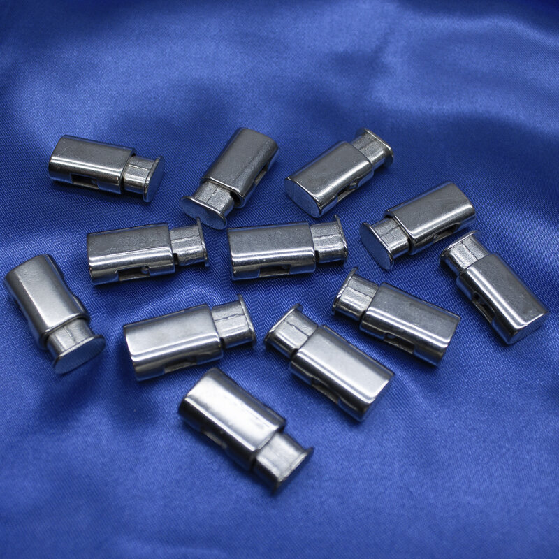 Kordelstopper länglich aus Metall,  22 mm