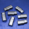 Kordelstopper länglich, silber matt 27 mm