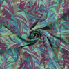 Modestoffe Damen, Polyester Bubble, Blumen, Altes...