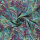 Modestoffe Damen, Polyester Bubble, Blumen, Altes Grün (Kleid)
