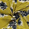 Modestoffe Damen,Satin Duchesse Stoff bedruckt  Blumen,...
