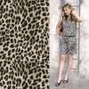 Modestoffe Damen,Satin Duchesse Stoff bedruckt Leo, Beige...