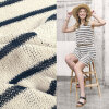 Jacquard Stoff Streifen Marine (Jumpsuits)