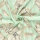 Modestoffe Damen, Chiffon bedruckt, Blumen Mint (Bluse)