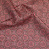 Futterstoff Viskose Acetat, Druck Ornamente, rot, Design 6