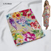 Viskose Druck mit Abseite, Blumen, 0,70 Meter