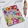 Viskose Druck mit Abseite, Blumen, 0,80 Meter