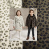 Micro-Fell Stoff mit Leopardenmuster