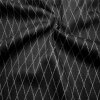 Jacquard-Jersey mit Lurex-Rauten, Schwarz / Silber