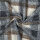 Strick-Bouclé Karos Blau / Beige – Poppy 27