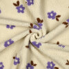 Teddystoff Jacquard Blumen Ecru – Poppy 27