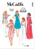 McCalls Schnittmuster Damen Vintage 70s Kleid & Oberteil