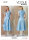 Vogue Schnittmuster  Damen, Kleid mit Flügelärmeln und einem taillierten Oberteil