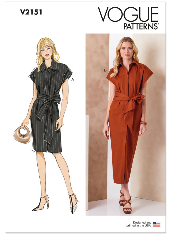 Vogue Schnittmuster  Damen, Hemdkleid