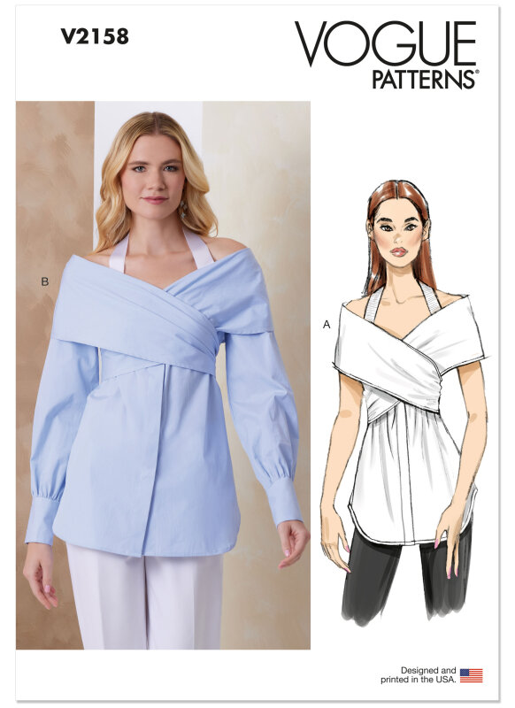 Vogue Schnittmuster  Damen, Bluse