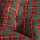 Baumwoll-Webware Karo rot-grün mit Lurex